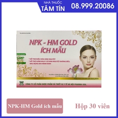 NPK-HM GOLD ích mẫu hộp 3 vỉ x 10 viên