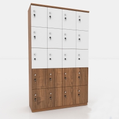 Tủ locker 20 ngăn bằng gỗ - LKG 07