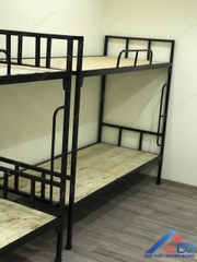 Giường sắt 2 tầng màu đen - GT 13
