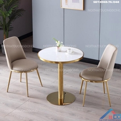 Bàn cafe chân mạ vàng -BCF 10