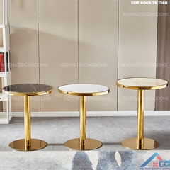 Bàn cafe chân mạ vàng -BCF 10