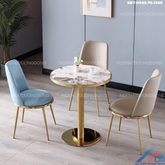 Bàn cafe chân mạ vàng -BCF 10
