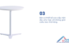 Bàn cafe nhỏ đường kính 50cm -BCF 53