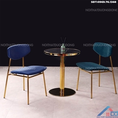 Bàn cafe tròn mặt đá -BCF 39