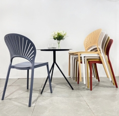 Bàn cafe tròn sắt ngồi ngoài trời - BCF 19