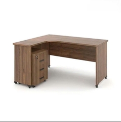 Bàn chữ L không hộc kích thước 1m4x1m6 - LV 53
