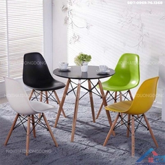 Bộ bàn ghế cafe Eames D600 -BGCF 04