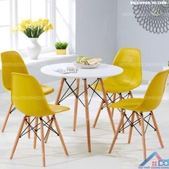 Bộ bàn ghế cafe Eames D600 -BGCF 04