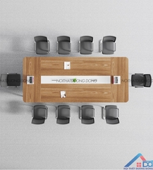 Bàn hội nghị chân đa giác 3m2 - BH 53