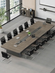 Bàn họp hình chữ nhật bo viền - BH 75