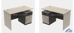 Bàn làm việc 1m2 hiện đại có hộc sâu - LV 21