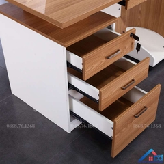 Bàn làm việc hộc 3 ngăn kéo - LV 28