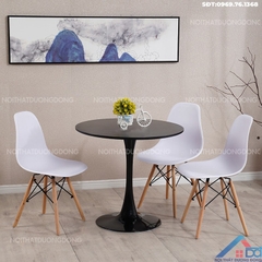 Bộ bàn ghế cafe Tulip D80cm -BGCF 01