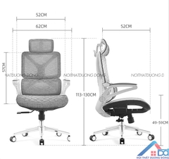 Ghế công thái học ergonomic để chân lưới -GX 23