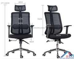Ghế xoay tựa đầu chân hợp kim -GX 31