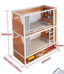 Giường sắt 2 tầng hiện đại -GT17