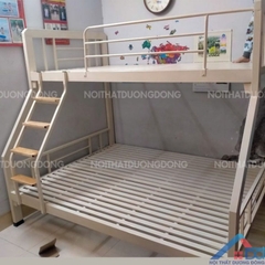 Giường sắt lệch tầng 1m6 1m2 hộp to -GT21