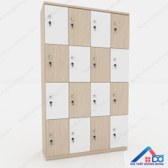 Tủ locker gỗ 16 ngăn đẹp - LKG 05