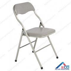 Ghế gấp lưng ngắn chân sơn caro - GG 12