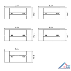 Mẫu bàn họp có đèn led cao cấp - BH 87