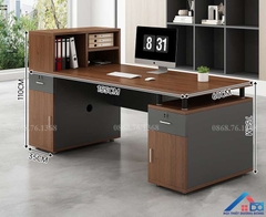 Mẫu bàn làm việc văn phòng gỗ công nghiệp - LV 31