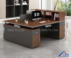 Mẫu bàn làm việc văn phòng gỗ công nghiệp - LV 31