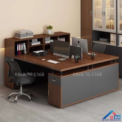 Mẫu bàn làm việc văn phòng gỗ công nghiệp - LV 31