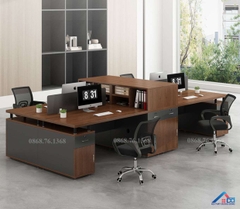 Mẫu bàn làm việc văn phòng gỗ công nghiệp - LV 31