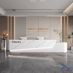 Quầy lễ tân công ty đơn giản - LT 34