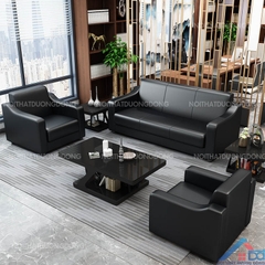 Sofa văn phòng tiếp tân kinh doanh màu đen -SF 70