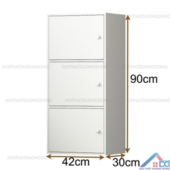 Tủ locker 1 cột 3 ngăn -LKG 12