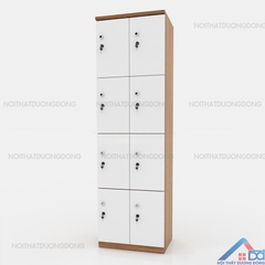 Tủ locker gỗ 8 cánh 2 khoang -LKG 18