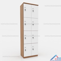 Tủ locker gỗ 8 cánh 2 khoang -LKG 18