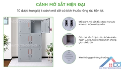 Tủ tài liệu sắt 6 cánh hiện đại -TS 19