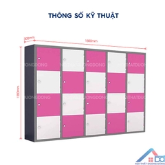 Tủ sắt mầm non 20 ngăn - LK 21