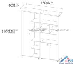 Tủ tài liệu bằng gỗ công nghiệp cao cấp -TL 92