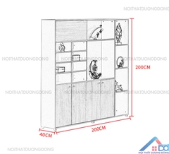 Tủ tài liệu phong cách hiện đại -TL 75