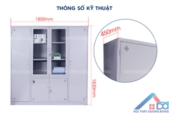 Tủ tài liệu sắt 4 khoang -TS 25