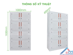 Tủ tài liệu sắt 8 cánh -TS 27