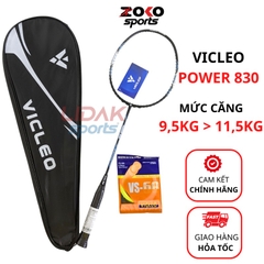 VỢT CẦU LÔNG VICLEO POWER 830 CHÍNH HÃNG MỨC 10KG 11KG 12KG KHUNG CARBON NHẸ