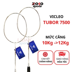 VỢT CẦU LÔNG VICLEO TUBOR 7500 MÀU TRẮNG CHÍNH HÃNG MỨC 10KG 11KG KHUNG CARBON