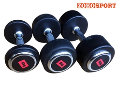 TẠ TAY NHẬP KHẨU INOX BỌC CAO SU XD- 030