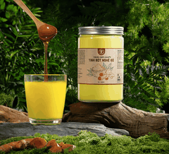Combo 500g Tinh bột nghệ đỏ + 1 Lít mật ong
