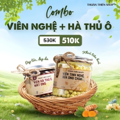 Combo 1 Viên tinh nghệ nguyên bản + 1 Viên Hà thủ ô mật ong