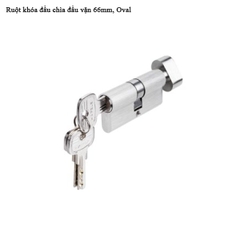 Ruột khóa Häfele 1 đầu chìa, 1 đầu vặn oval dài 66mm 916.63.621