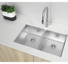 Chậu bếp Inox Hafele Satin R10 HS24-SSN2S-750 567.24.427