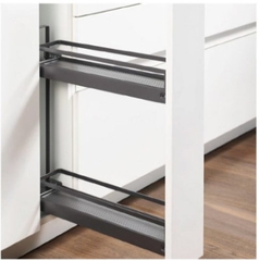 Kệ gia vị Kessebohmer Hafele 150mm màu đen 549.24.620