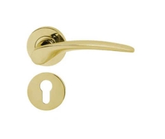 Tay nắm gạt có nắp che cho cửa phòng Hafele - Đồng bóng PVD 903.98.147