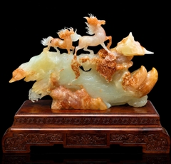 Song Mã Khải Hoàn Ngọc Onyx Huyết Bứt Phá Công Danh, Chiêu Tài Nạp Phúc Và Chiến Thắng Rực Rỡ