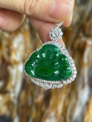 Mặt Di Lặc Ngọc Phỉ Thúy Đế Vương Lục Tuyệt Tác Phú Quý, Hạnh Phúc Viên Mãn